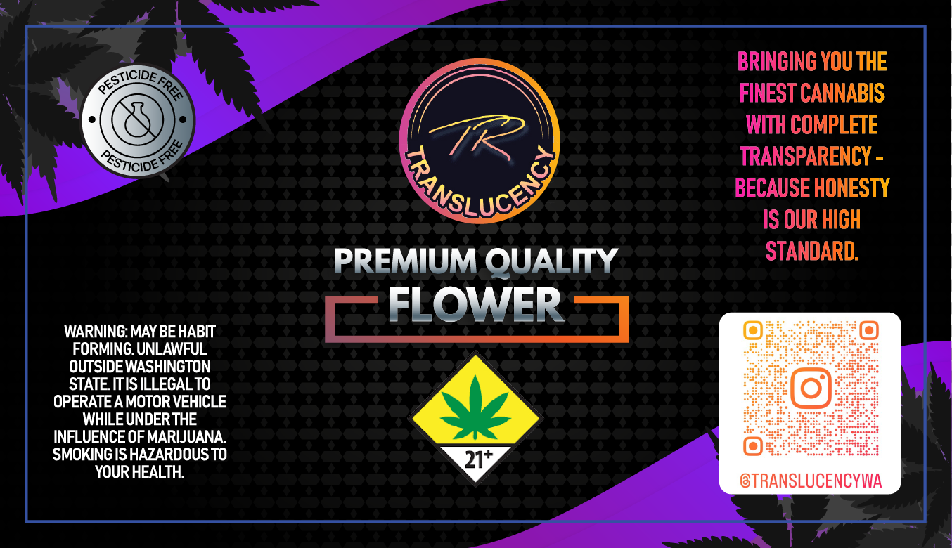 Translucency Flower Jar Label