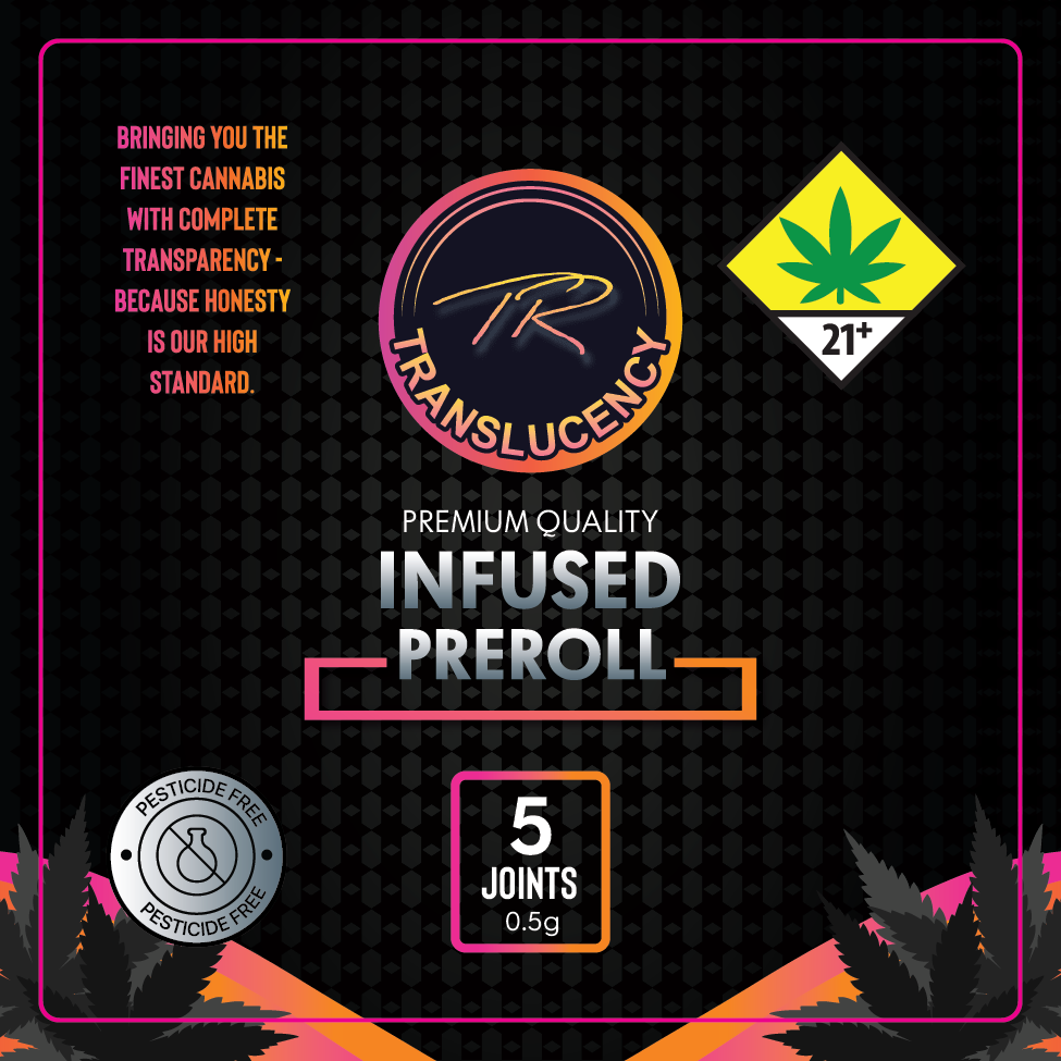 Translucency Infused Preroll Jar Label