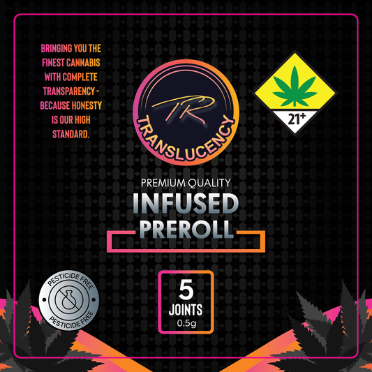 Translucency Infused Preroll Jar Label