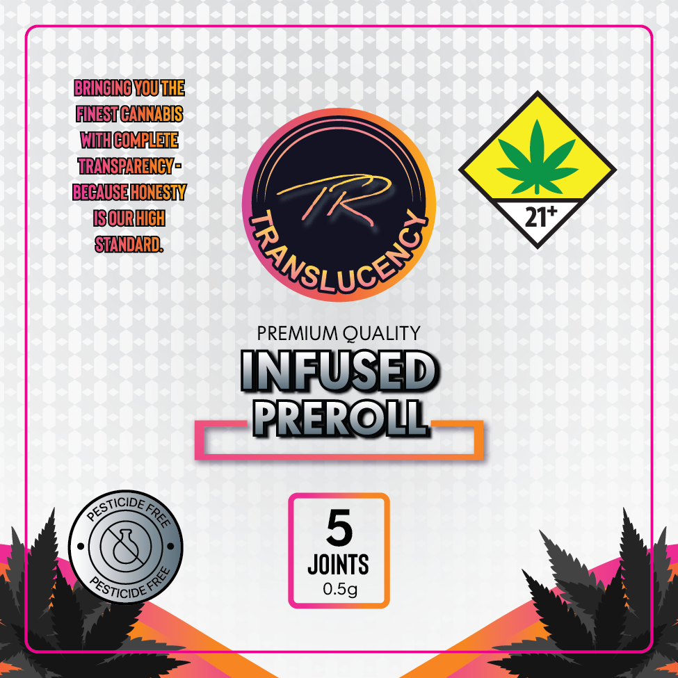 Translucency Infused Preroll Jar Label