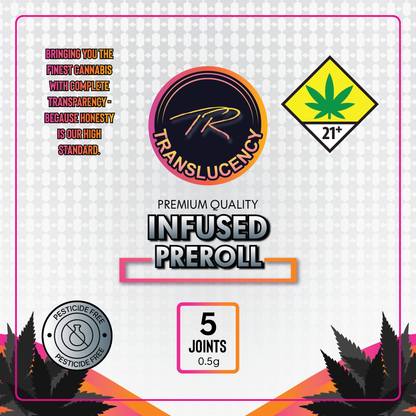 Translucency Infused Preroll Jar Label