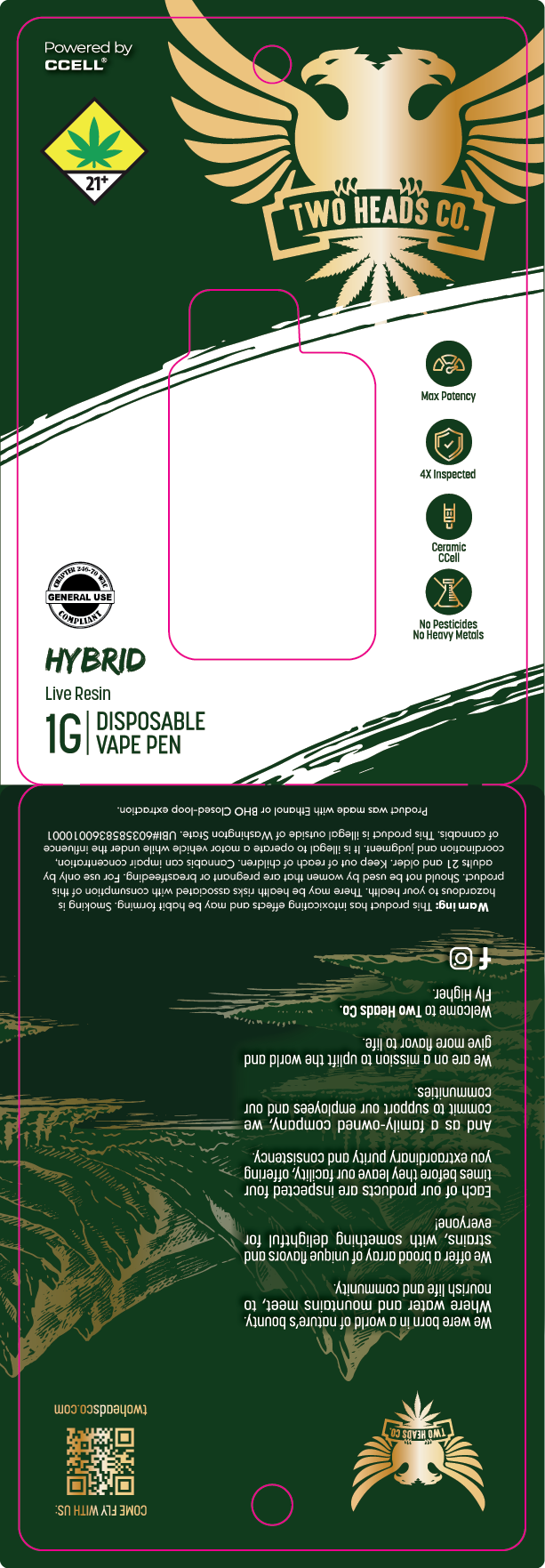Two Heads Co Ceramic Disposable