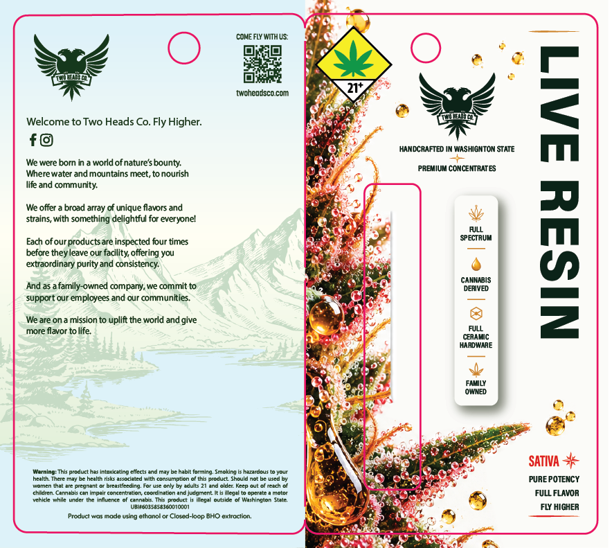 Two Heads Co Live Resin Vape