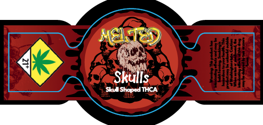 Melted Diamonds Skulls