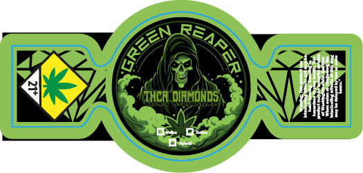 Green Reaper Jar Labels