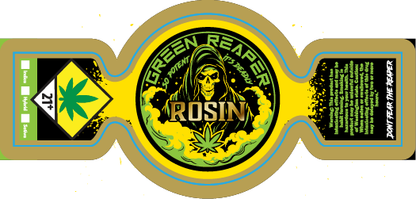 Green Reaper Jar Labels