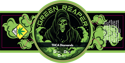 Green Reaper Jar Label