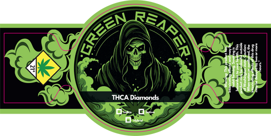 Green Reaper Jar Label