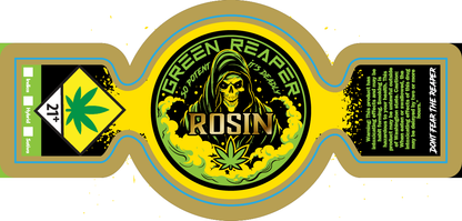 Green Reaper Jar Label