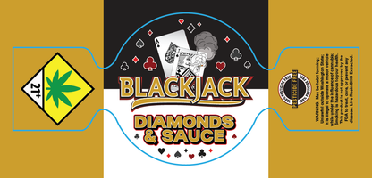 Black Jack Dab Jar Label
