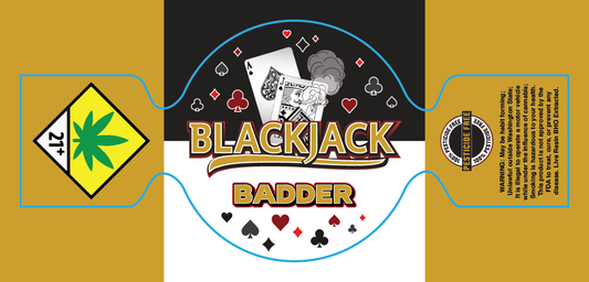Black Jack Dab Jar Label