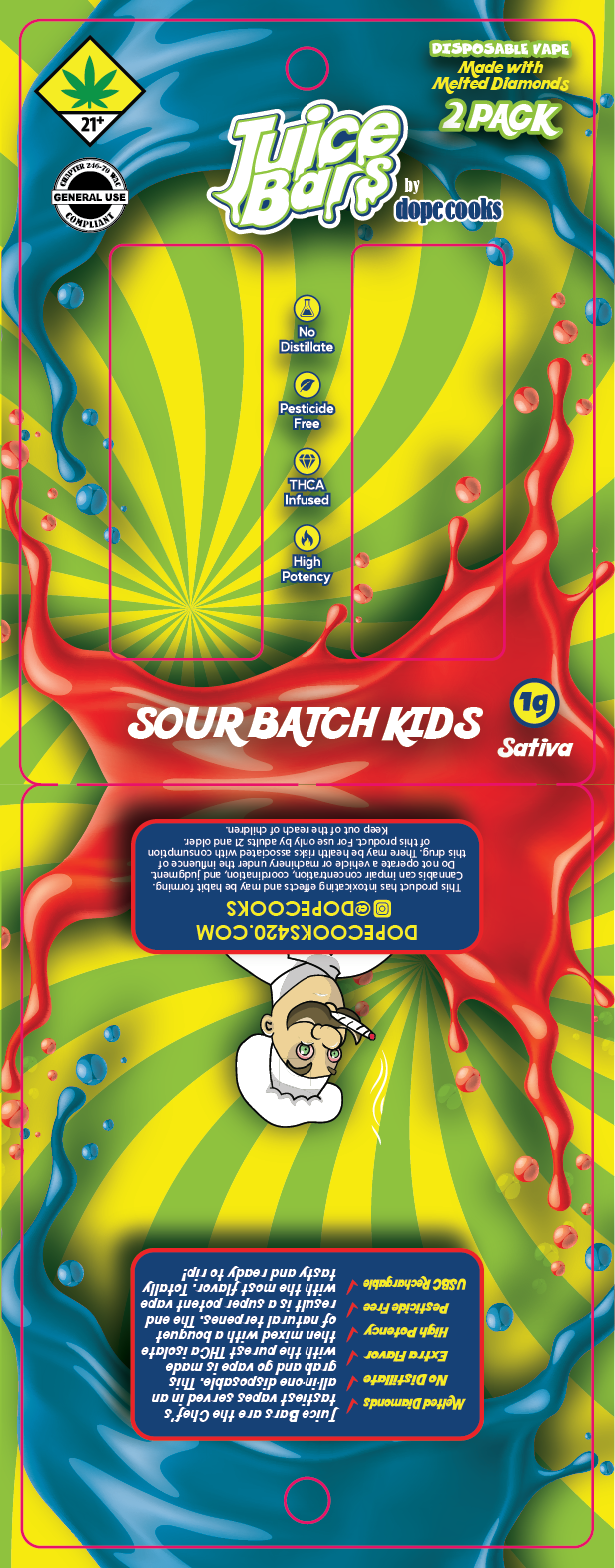 Dope Cooks 2 Pack Juice Bar Disposables