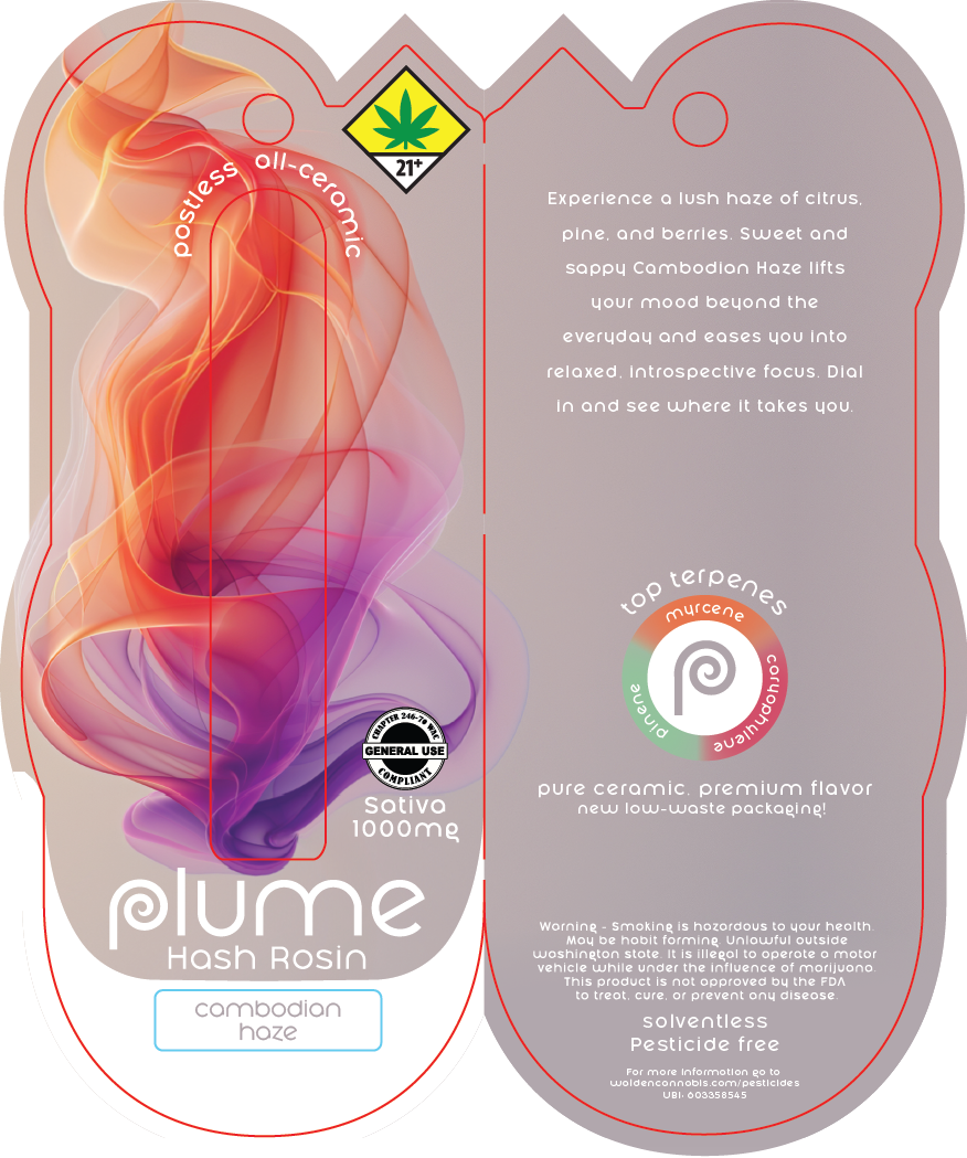 Plume Hash Rosin Disposable
