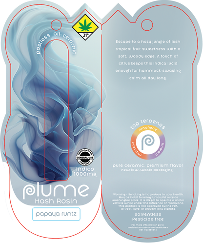 Plume Hash Rosin Disposable