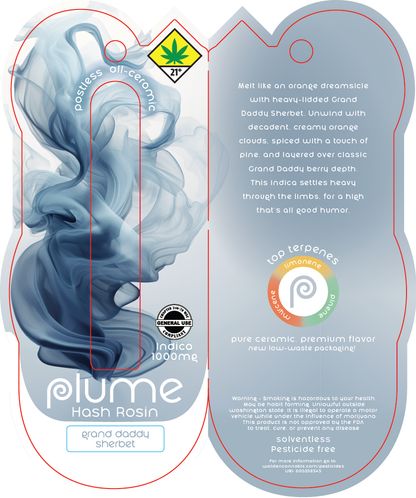 Plume Hash Rosin Disposable