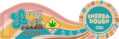 Luv It Farms 3.5g Label