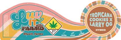 Luv It Farms 3.5g Label