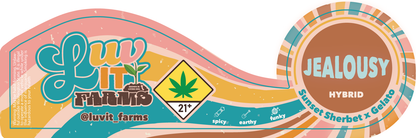 Luv It Farms 3.5g Label