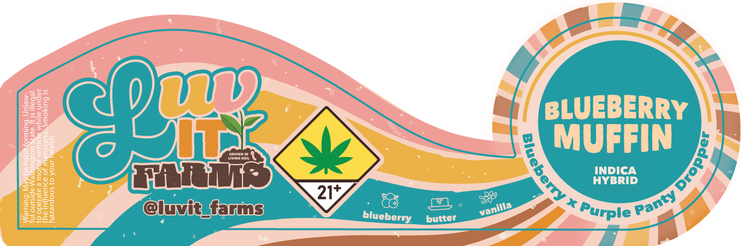 Luv It Farms 3.5g Label