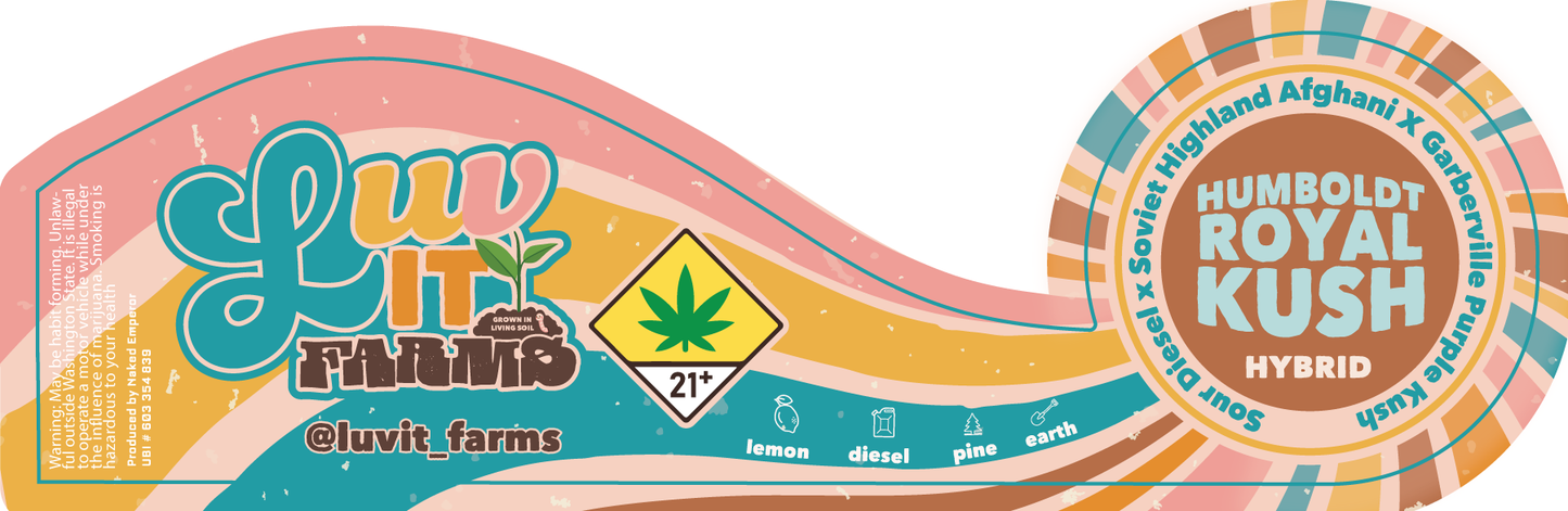 Luv It Farms 7g Label