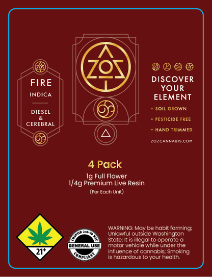ZOZ 4 Pack Prerolls