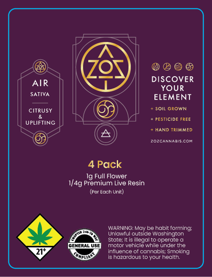 ZOZ 4 Pack Prerolls