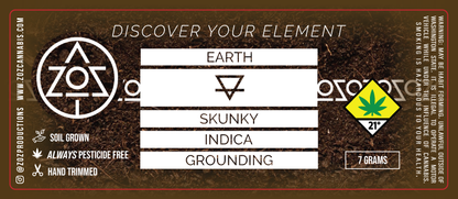 ZOZ Element 7G, 14G, 28G Jar Label